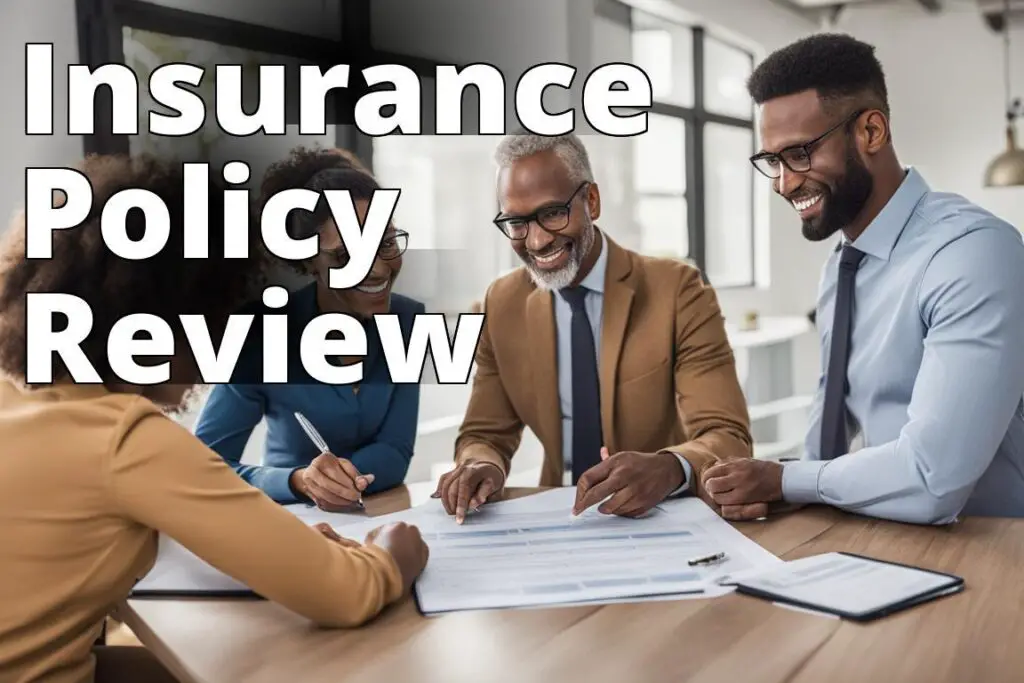 An image of a diverse group of people reviewing insurance policies together at a table.