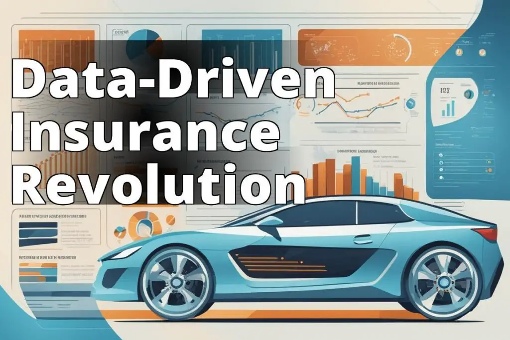 An image of a futuristic car dashboard displaying various data analytics and graphs related to auto